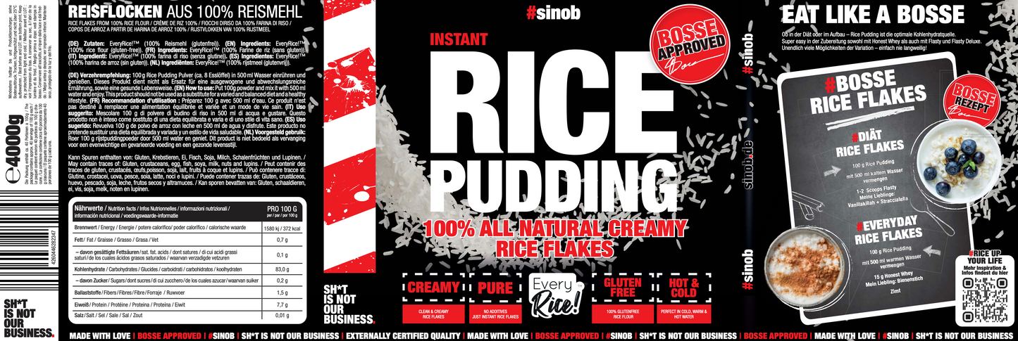 Sinob Core Instant Rice Pudding 3 kg