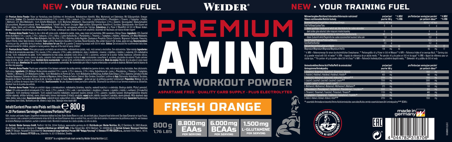 Weider Premium Amino Powder 800g