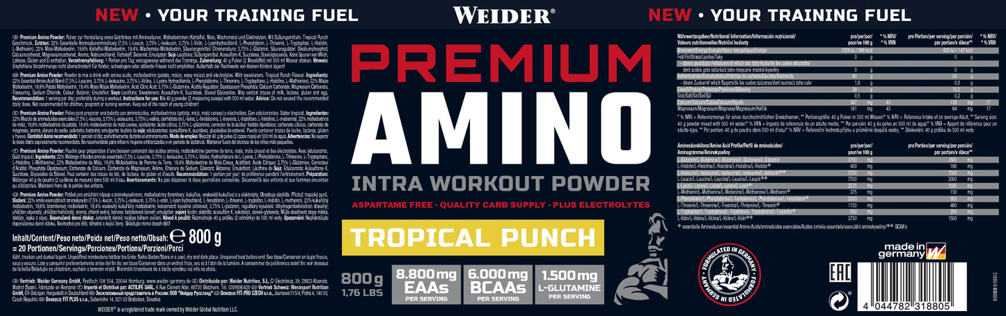 Weider Premium Amino Powder 800g